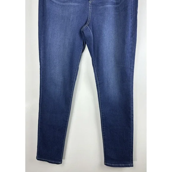 NWT NYDJ Alina Skinny Legging Blue Denim Stretch Echo Valley Medium Wash Size 14 - Picture 4 of 14